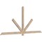 Ekena Millwork Kennewick Smooth Timber Gable Bracket, Douglas Fir, 96"W x 44"H x 1 1/2"D x 3 1/2"F, 11/12 Pitch GBW096X44X0204KEN00SDF - alternate 4